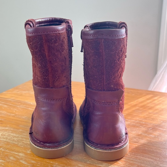 Clarks Comet Pop Leather Toddler Boots - Picture 7 of 12